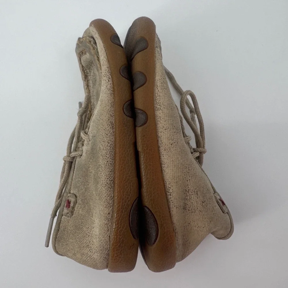 Twisted X Driving Moc Kids Chukka Size 8M Tan Leather Lace Up Shoes YDM0005